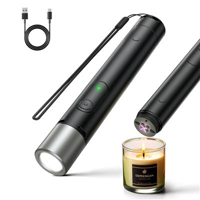 Flashlight ta 'liga ta' l-aluminju ta 'grad aerospazjali b'virga tas-sopravivenza tal-ark lighter
