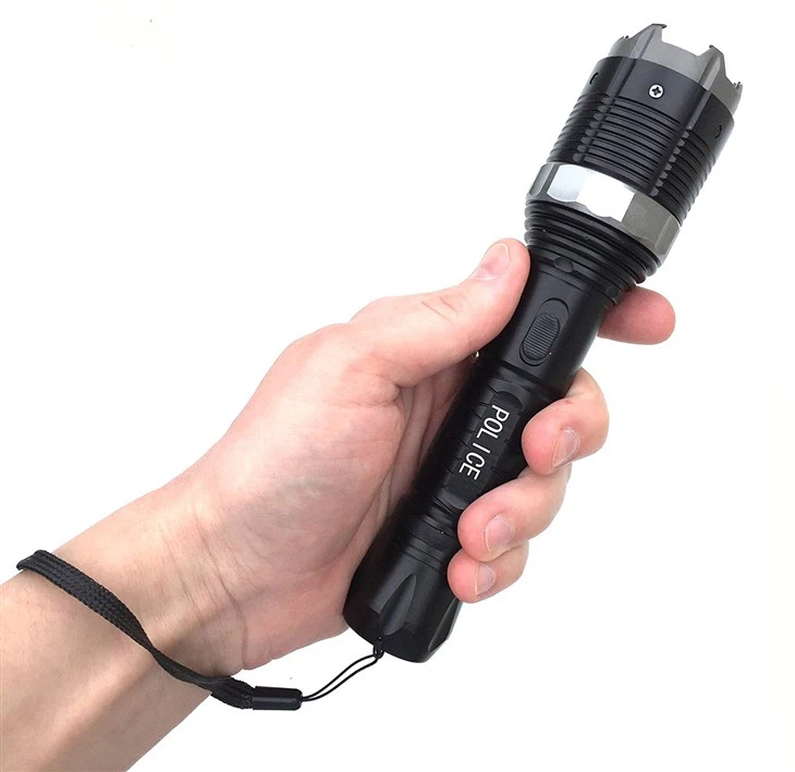 Stun Gun With Zoomable LED Flashlight